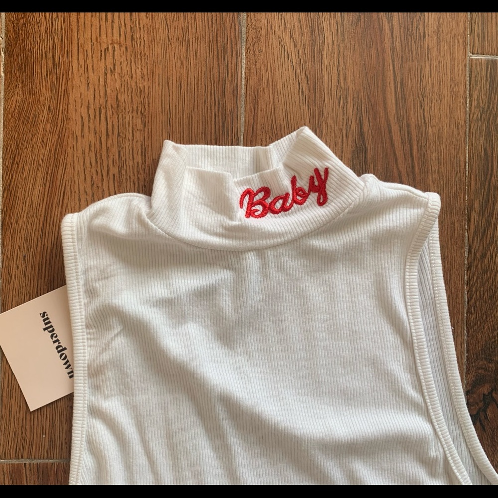 SuperDown ribbed crop tank